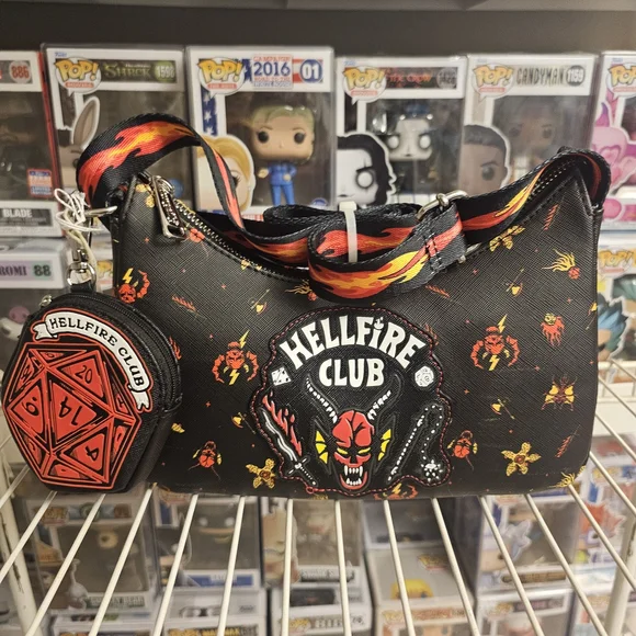Hellfire Club Black and Red Loungefly Handbag - Picture 2 of 4